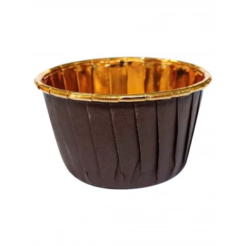 Dolphin Kahverengi İçi Gold Muffin Kek Kapsülü 25 Li