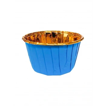 Dolphin Mavi İçi Gold Muffin Kek Kapsülü 25 Li