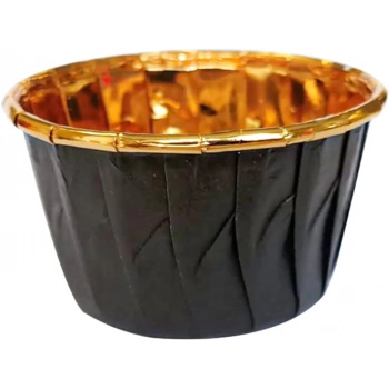 Dolphin Siyah İçi Gold Muffin Kek Kapsülü 25 Li