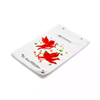 Naksan Baskılı Beyaz Poşet 1 No- 100lü( 22x33)