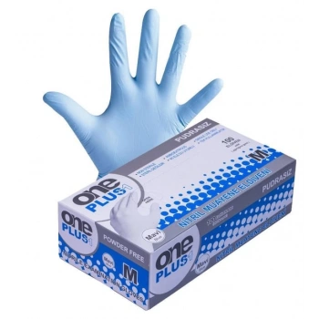 One Plus Mavi Nitril Eldiven Medium (M) 100 Lü