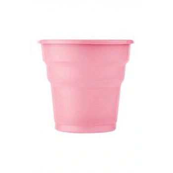 Pembe Renk 25li Plastik Bardak