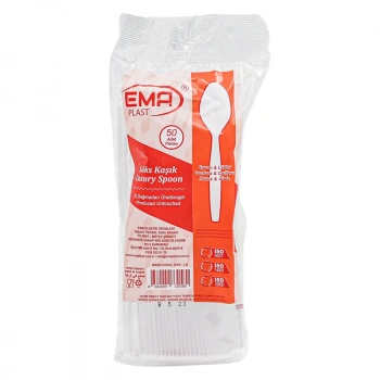 Cvs Lüx Ekstra Plastik Kaşık Şeffaf 50 li-3,6 Gram