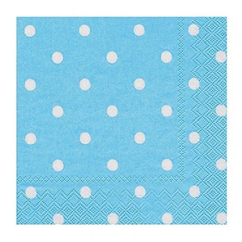 Roll-Up Açık Mavi Puantiyeli Peçete 1 Paket