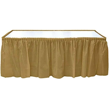 Roll-Up Altın Masa Eteği Plastik