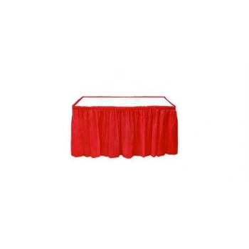 Roll-Up Kırmızı  Masa Eteği Plastik