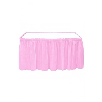 Roll-Up Pembe Masa Eteği Plastik