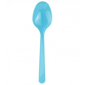 Roll-Up Plastik Kaşık Açık Mavi 25li