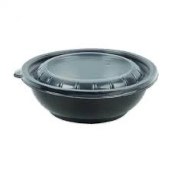 Salata Kabı Siyah 500 Gr Kap+Kapak 70 Adetli