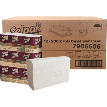 Selpak Z Katlamalı Havlu 200 Lü*12 Li