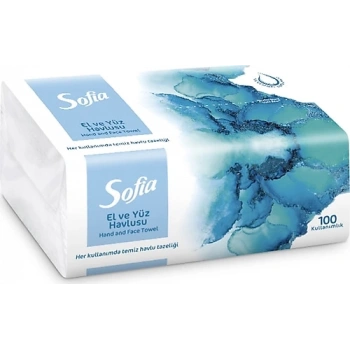 Sofia Puf Mendil (El Yüz Havlusu )100 Adet li