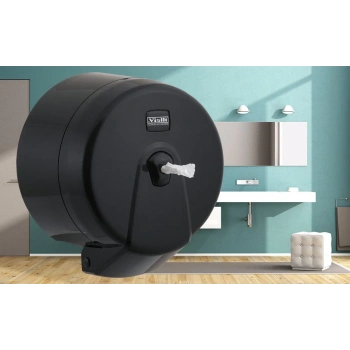 Vialli Minipoint Tuvalet Kağıdı Dispenseri (Siyah)