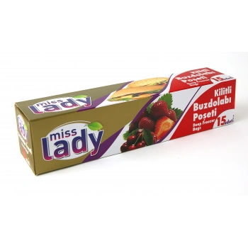 Miss Lady Buzdolabı Poşeti Kilitli Büyük