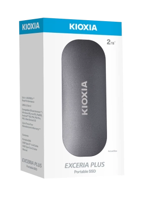 2TB KIOXIA EXCERIA PLUS G2 USB 3.2 1050/1000 MB/s LXD10S002TG8