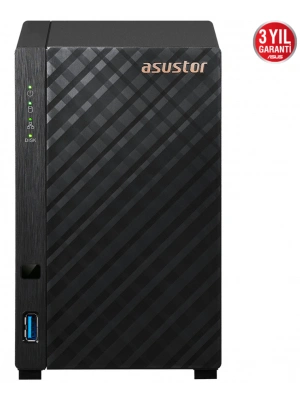 ASUSTOR AS1102T 2 SLOT 1GB DDR4 3.5 NAS DEPOLAMA ÜNİTESİ