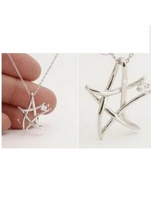 Bayan Liya Zirkon Taşlı Yıldız Kolye