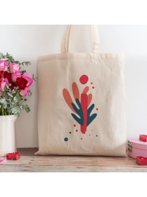 İ Harfi Tasarımlı Alışveriş Plaj Bez Çanta