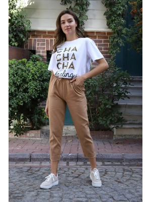 Jogger Pantolon- SÜTLÜ KAHVE