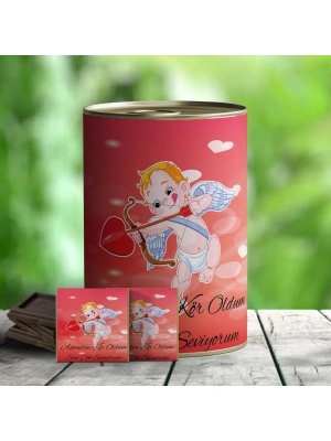 Körkütük Aşık Hediye Çikolata Konservesi