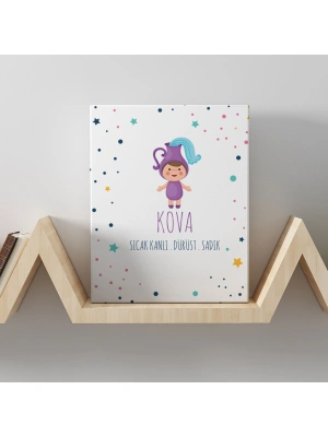 Kova Burcuna Özel Tasarım Kanvas  Tablo