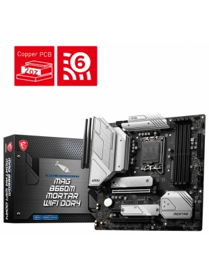 MSI MAG B660M MORTAR WIFI DDR4 4800(OC) Mhz  mATX