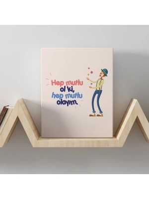 Romantik Tasarımlı Mini Kanvas Tablo - No18