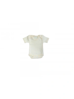 Sema Baby Yarım Kol Badi (Body) 0-3 Ay - Ekru