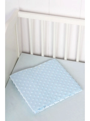 Sema Bebe Fluffy Battaniye (Kabartma Desenli) - Mavi