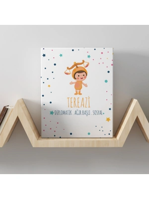 Terazi Burcuna Özel Tasarım Kanvas  Tablo