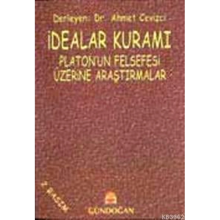 İdealar Kuramı; Platonun Felsefesi Üzerine Araştırmalar