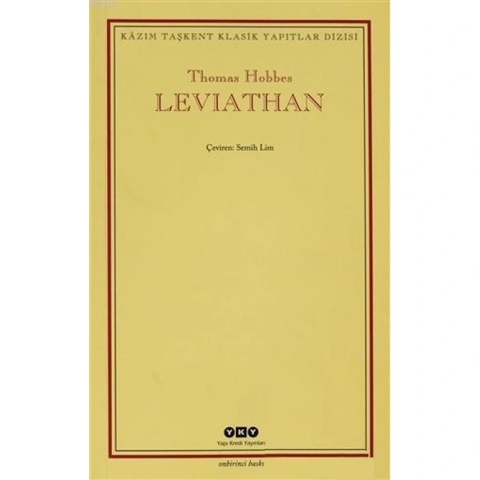 Leviathan; Bir Din ve Dünya Devletinin İçeriği, Biçimi ve Kudreti