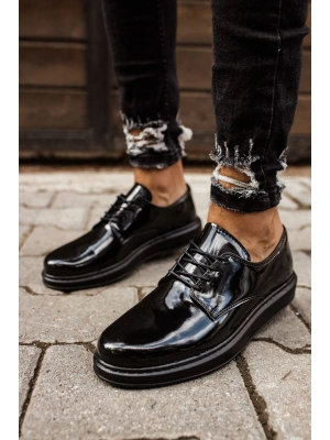 CH003 Rugan ST  Erkek Ayakkabı SIYAH