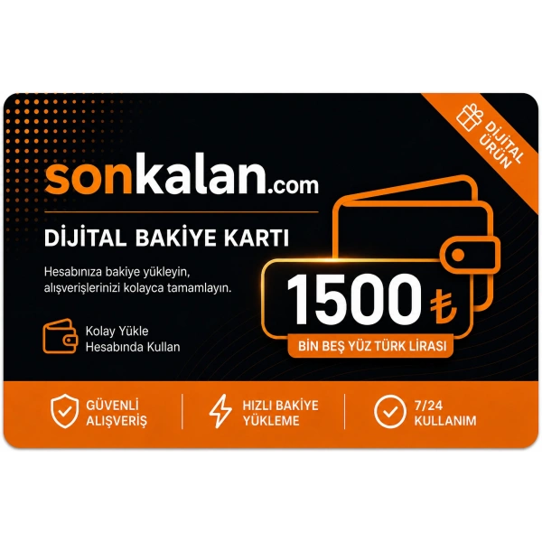 Sonkalan Dijital Bakiye Kartı - 1500 TL