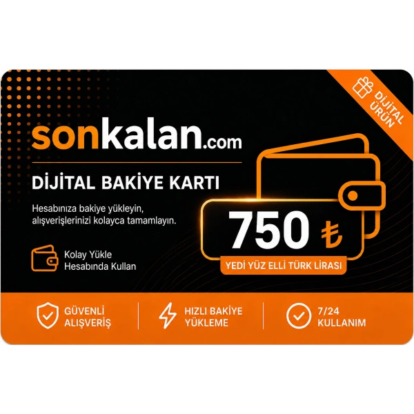 Sonkalan Dijital Bakiye Kartı - 750 TL