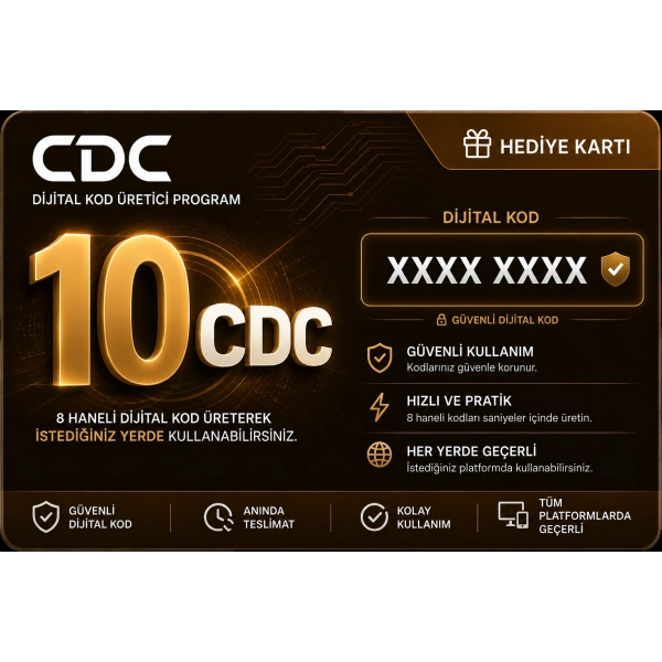 CDC Dijital Kod Üretici Program - 10 CDC