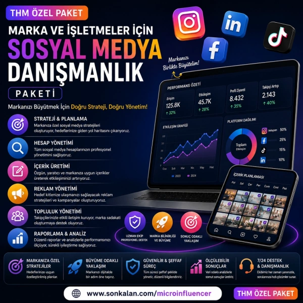 Marka ve İşletmeler için Sosyal Medya Danışmanlık Paketi