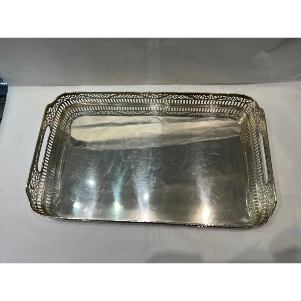 Tavra Gümüş Aynalı Tepsi