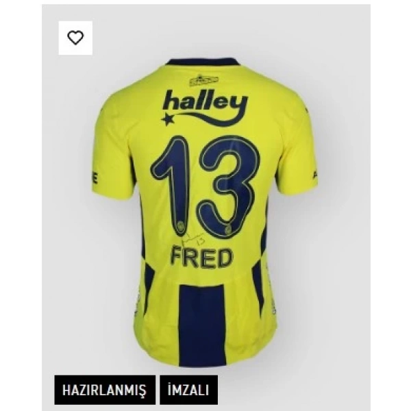 Fenerbahçe SK | Fred Hazırlanmış İmzalı Futbol Maç Forması