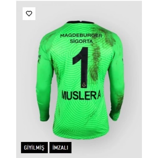 Galatasaray SK | Fernando Muslera Giyilmiş İmzalı Futbol Maç Forması