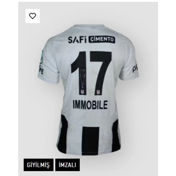 Beşiktaş JK | Ciro Immobile Giyilmiş İmzalı Futbol Maç Forması
