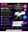 INSTAGRAM MAVİ TİKLİ ÜNLÜ (250000+ TAKİPÇİLİ) ÖZEL YORUM BONUSLU BOOST PAKETİ