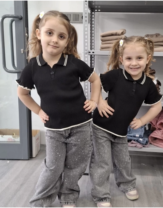 Üst Kalite Taşlı Jean Takım