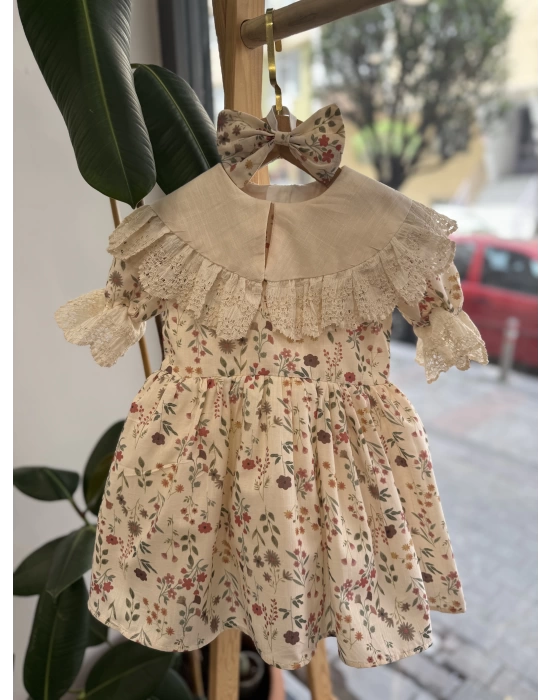 Tokalı Vintage Elbise
