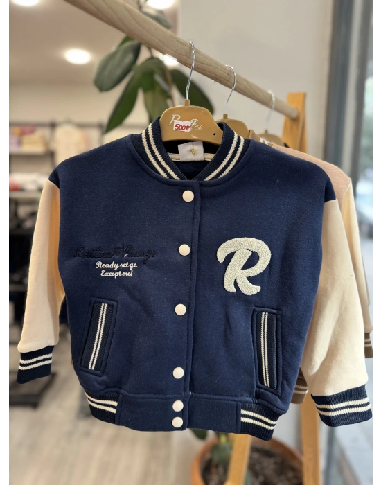 Lacivert Şardonlu Kolej Mont (3-10 yaş)