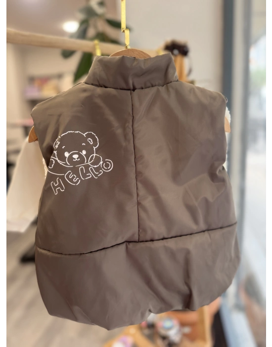 Ayıcık Yelekli 3lü Takım (12-24 ay)