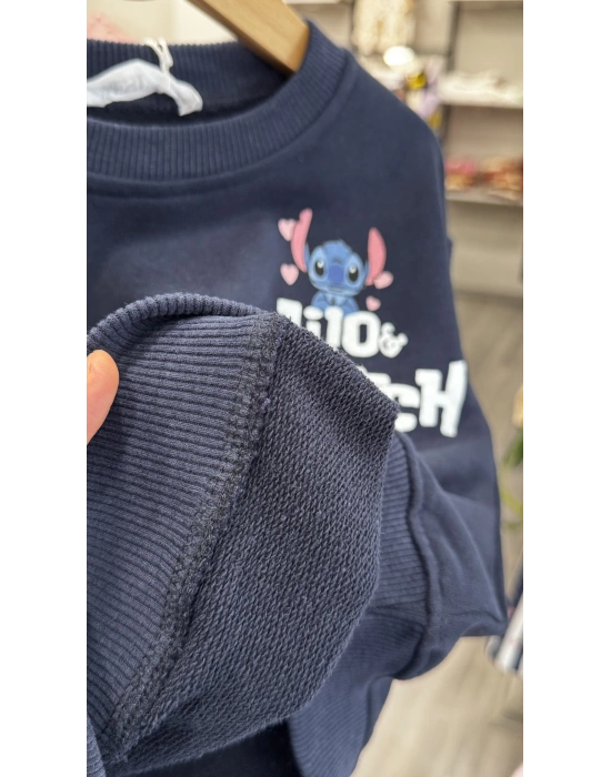 Stitch Baskılı Geniş Paçalı Takım (2-8 yaş)
