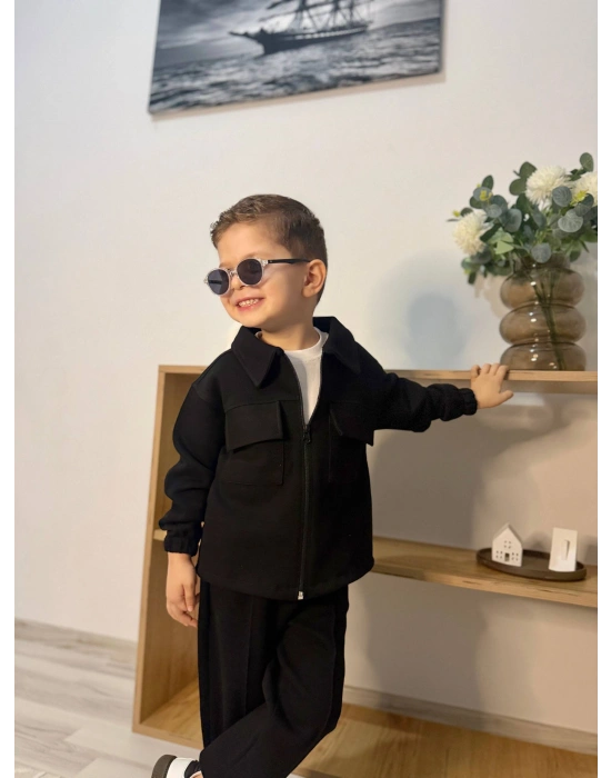 Erkek Siyah Üçlü Takım