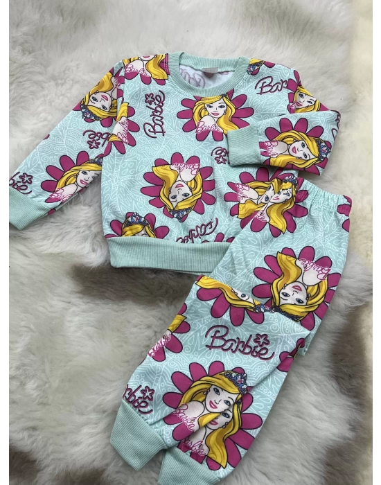 Barbie Pijama Takımı Yeşil