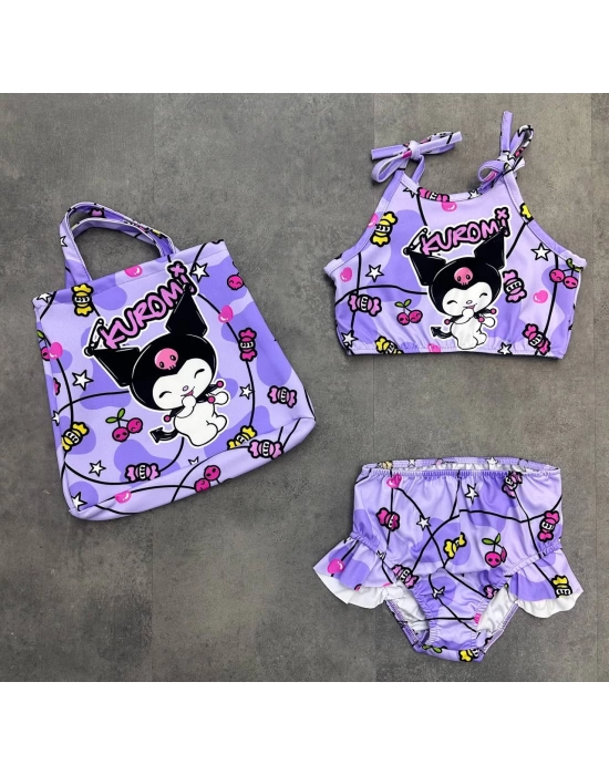 Çantalı Bikini Takımı Kuromi