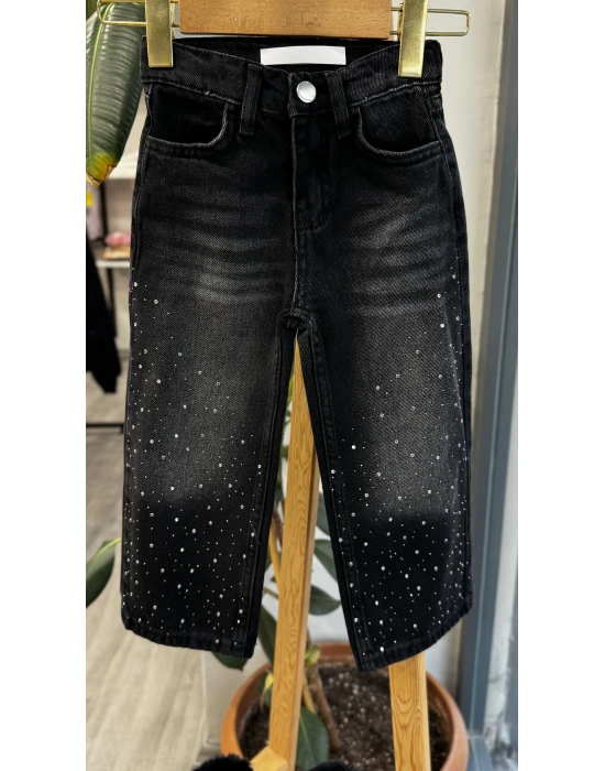 Taşlı Kot Pantolonlu Takım (3-10 yaş)